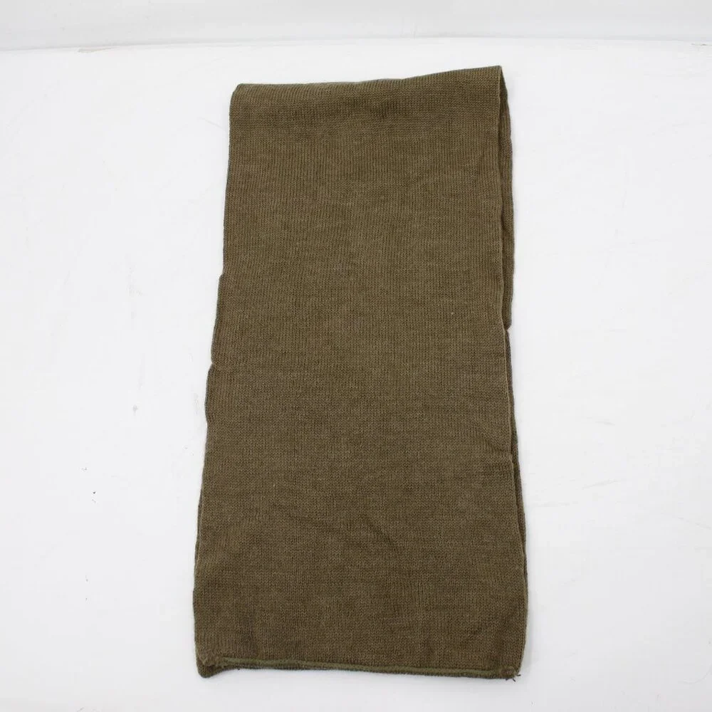 Vintage Dutch Military Bluvend Motecht Mitin Wool Scarf Army Green 38